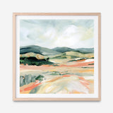 Vermillion Landscape I (Square) Art Print