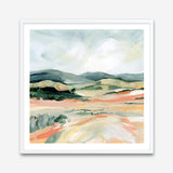 Vermillion Landscape I (Square) Art Print