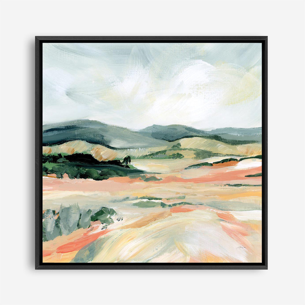 Vermillion Landscape I (Square) Canvas Print