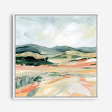 Vermillion Landscape I (Square) Canvas Print