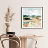Vermillion Landscape I (Square) Art Print