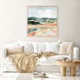 Vermillion Landscape I (Square) Art Print