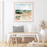 Vermillion Landscape I (Square) Art Print