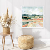 Vermillion Landscape I (Square) Art Print