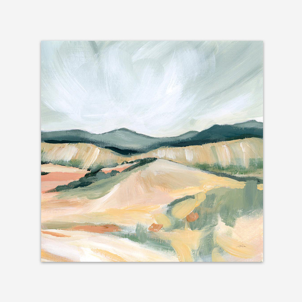 Vermillion Landscape II (Square) Art Print