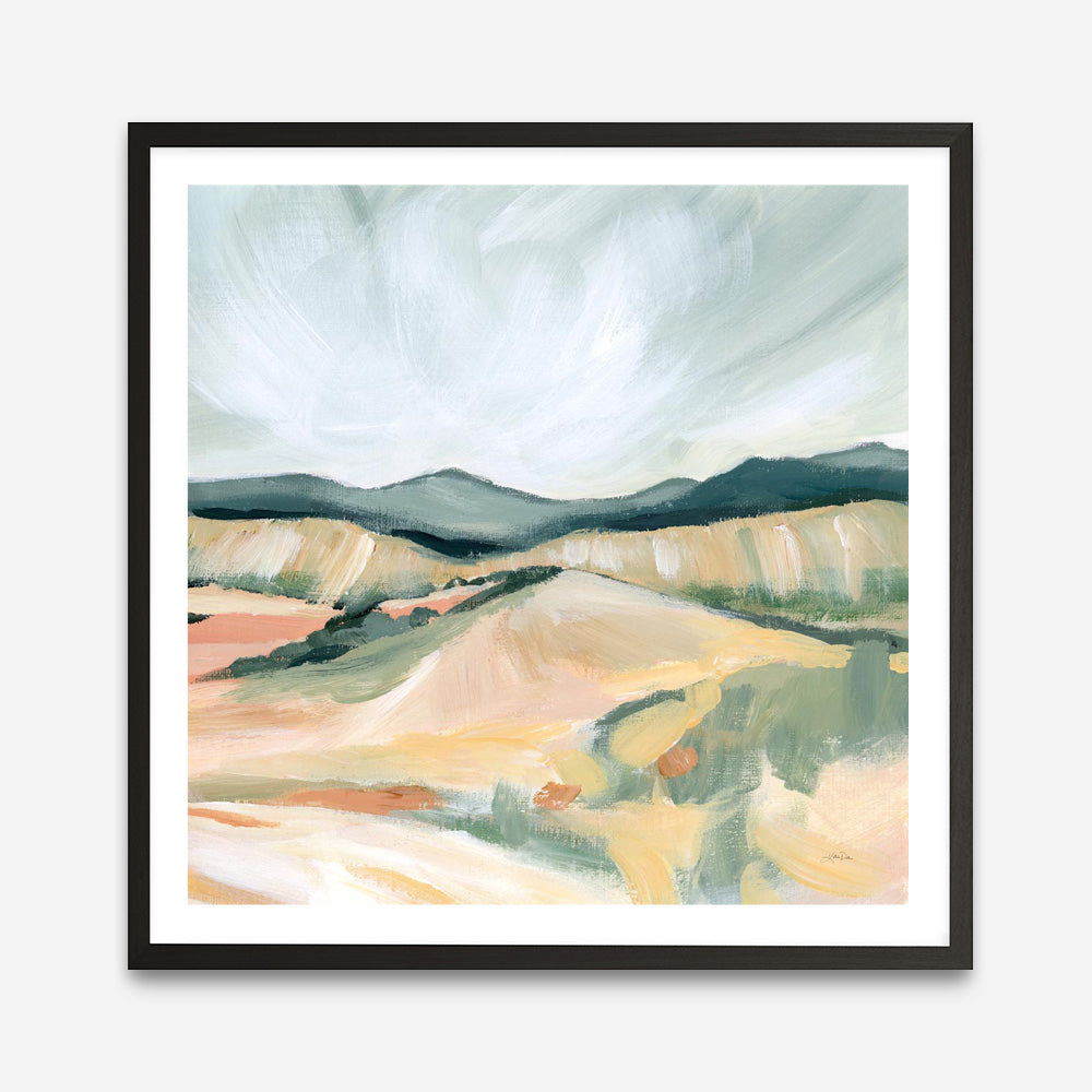 Vermillion Landscape II (Square) Art Print