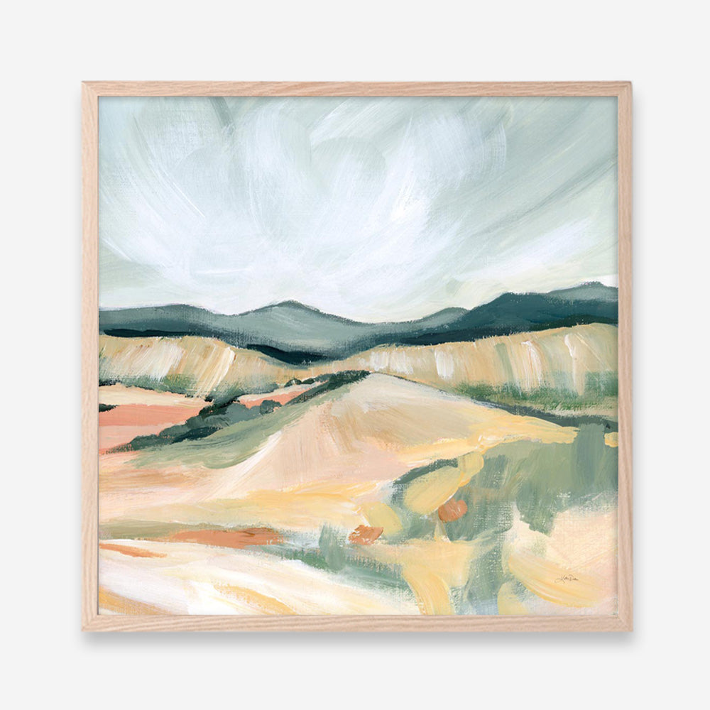 Vermillion Landscape II (Square) Art Print