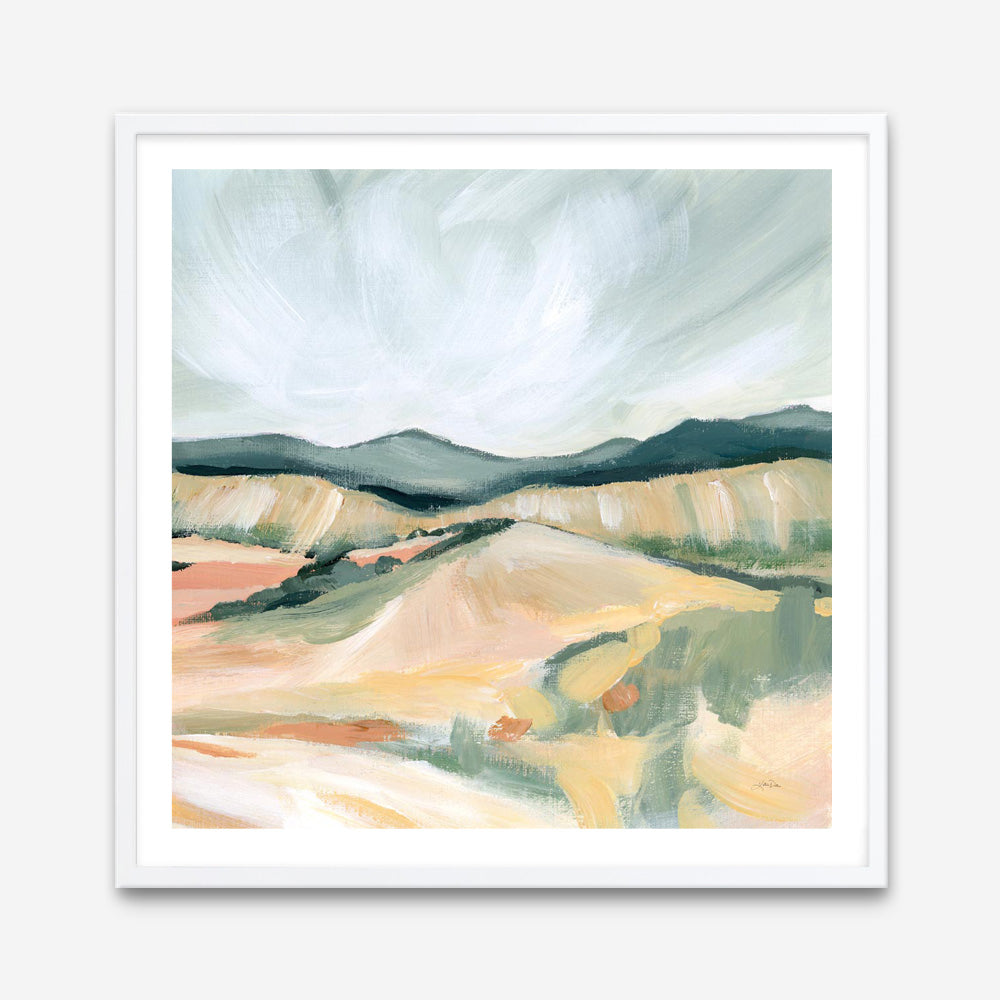 Vermillion Landscape II (Square) Art Print