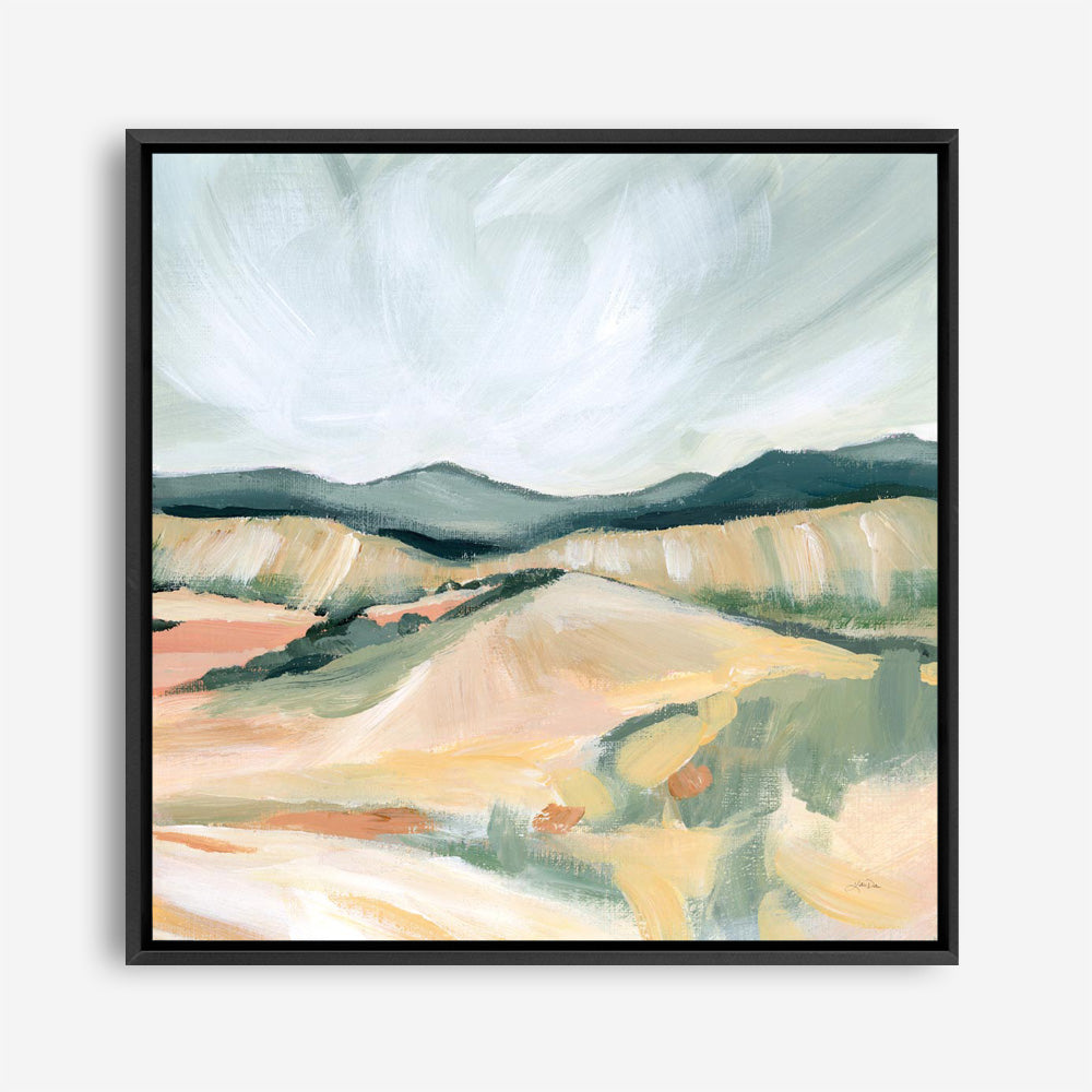 Vermillion Landscape II (Square) Canvas Print