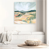 Vermillion Landscape II (Square) Canvas Print