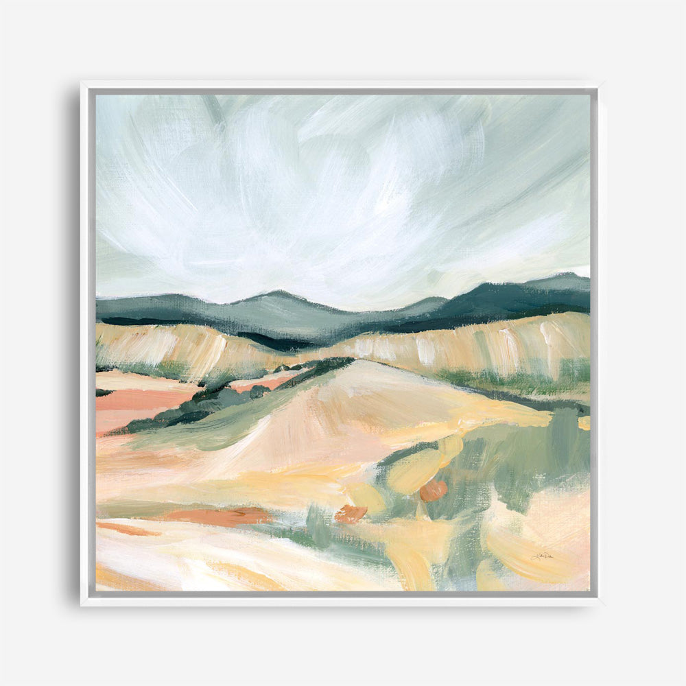 Vermillion Landscape II (Square) Canvas Print