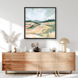 Vermillion Landscape II (Square) Art Print