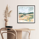 Vermillion Landscape II (Square) Art Print