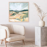 Vermillion Landscape II (Square) Art Print