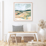 Vermillion Landscape II (Square) Art Print