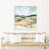 Vermillion Landscape II (Square) Art Print