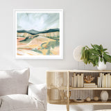 Vermillion Landscape II (Square) Art Print