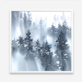 Misty Forest I (Square) Art Print