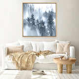 Misty Forest I (Square) Canvas Print