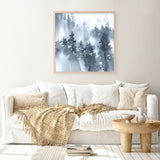 Misty Forest I (Square) Art Print