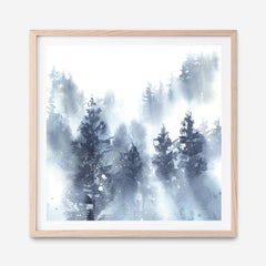 Misty Forest II (Square) Art Print