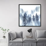 Misty Forest II (Square) Canvas Print