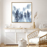 Misty Forest II (Square) Canvas Print