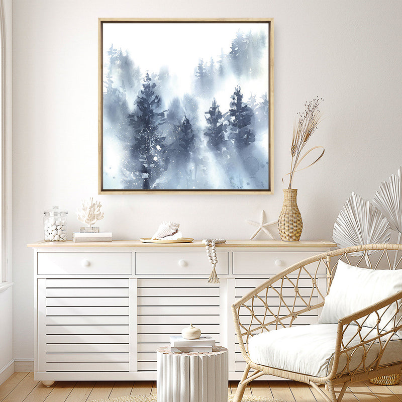 Misty Forest II (Square) Canvas Print
