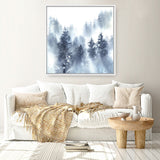 Misty Forest II (Square) Canvas Print