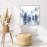 Misty Forest II (Square) Art Print