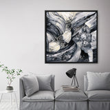 Graphic Canyon I (Square) Canvas Wall Art Print