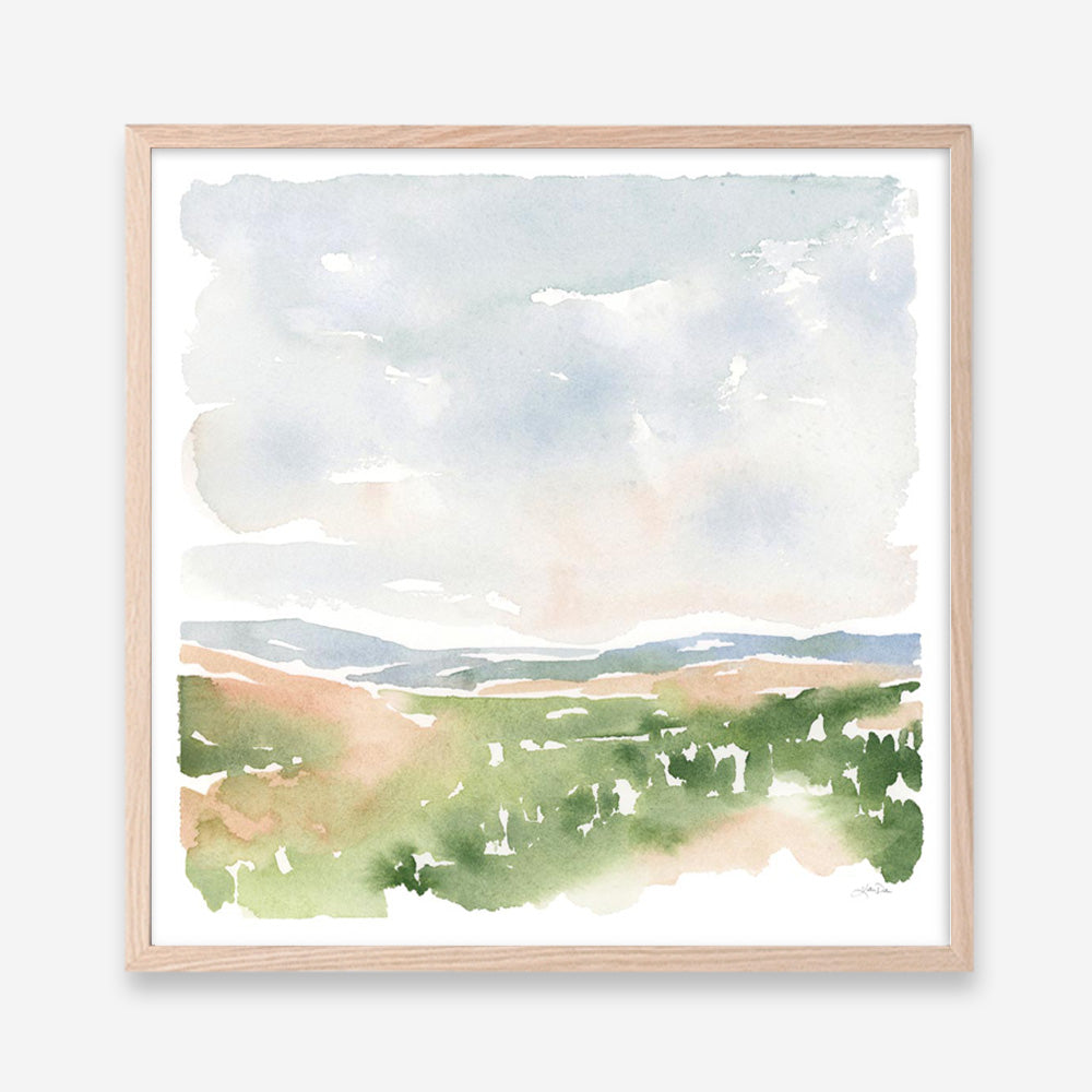 Gentle Landscape I (Square) Art Print