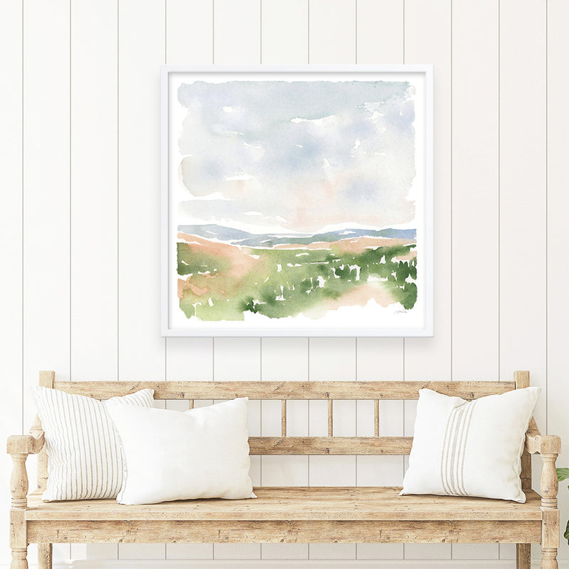 Gentle Landscape I (Square) Art Print
