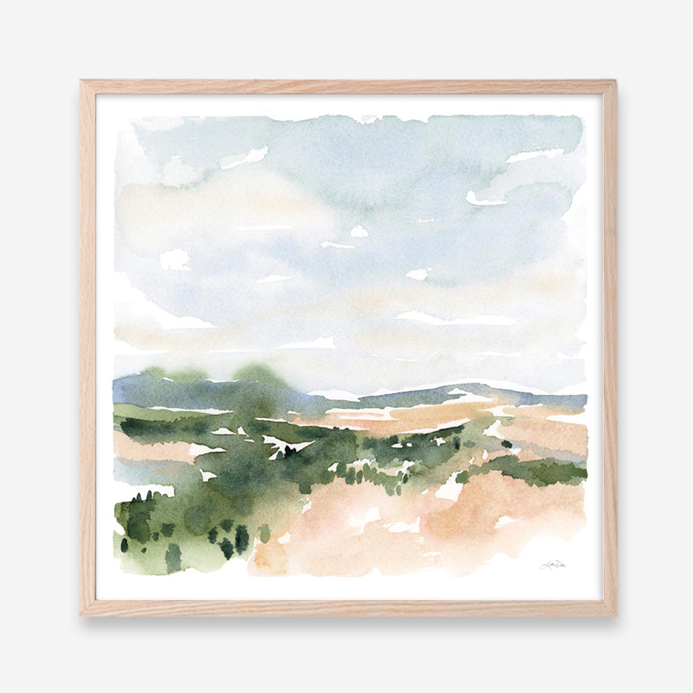 Gentle Landscape II (Square) Art Print