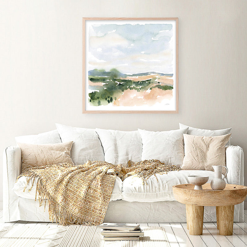 Gentle Landscape II (Square) Art Print