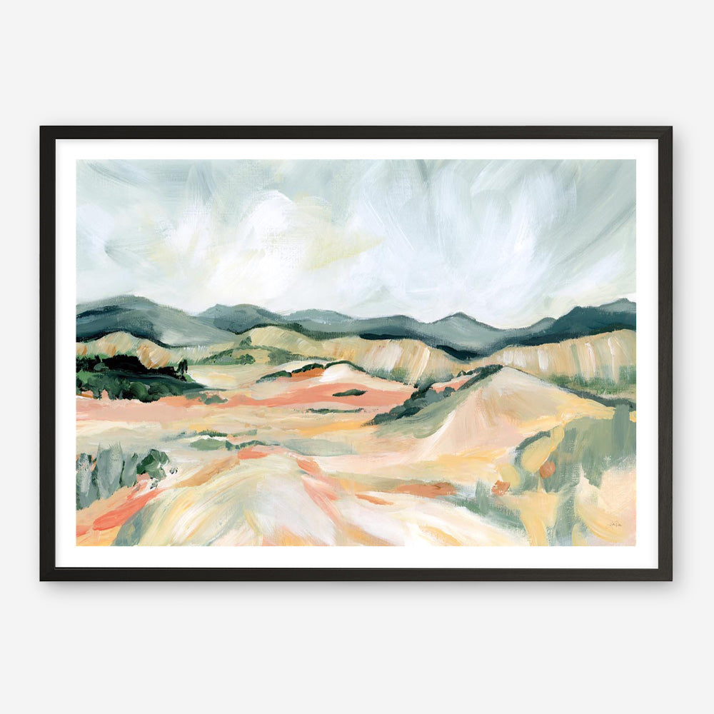 Vermillion Landscape III Art Print