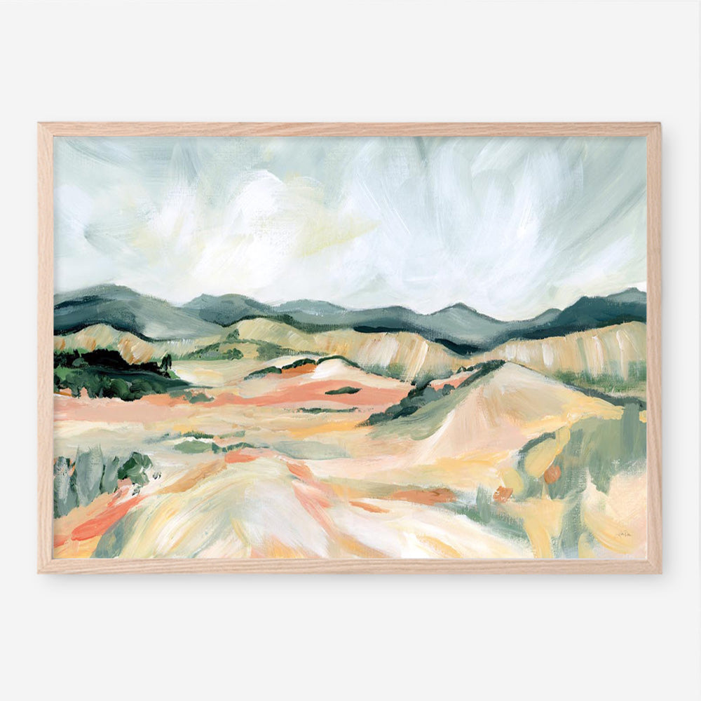Vermillion Landscape III Art Print
