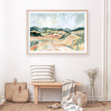 Vermillion Landscape III Art Print