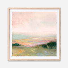 Dark Glowing Valley (Square) Art Print