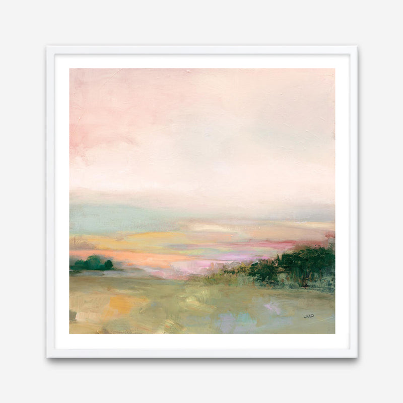 Dark Glowing Valley (Square) Art Print