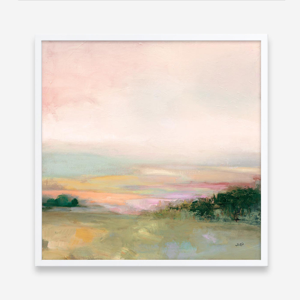 Dark Glowing Valley (Square) Art Print