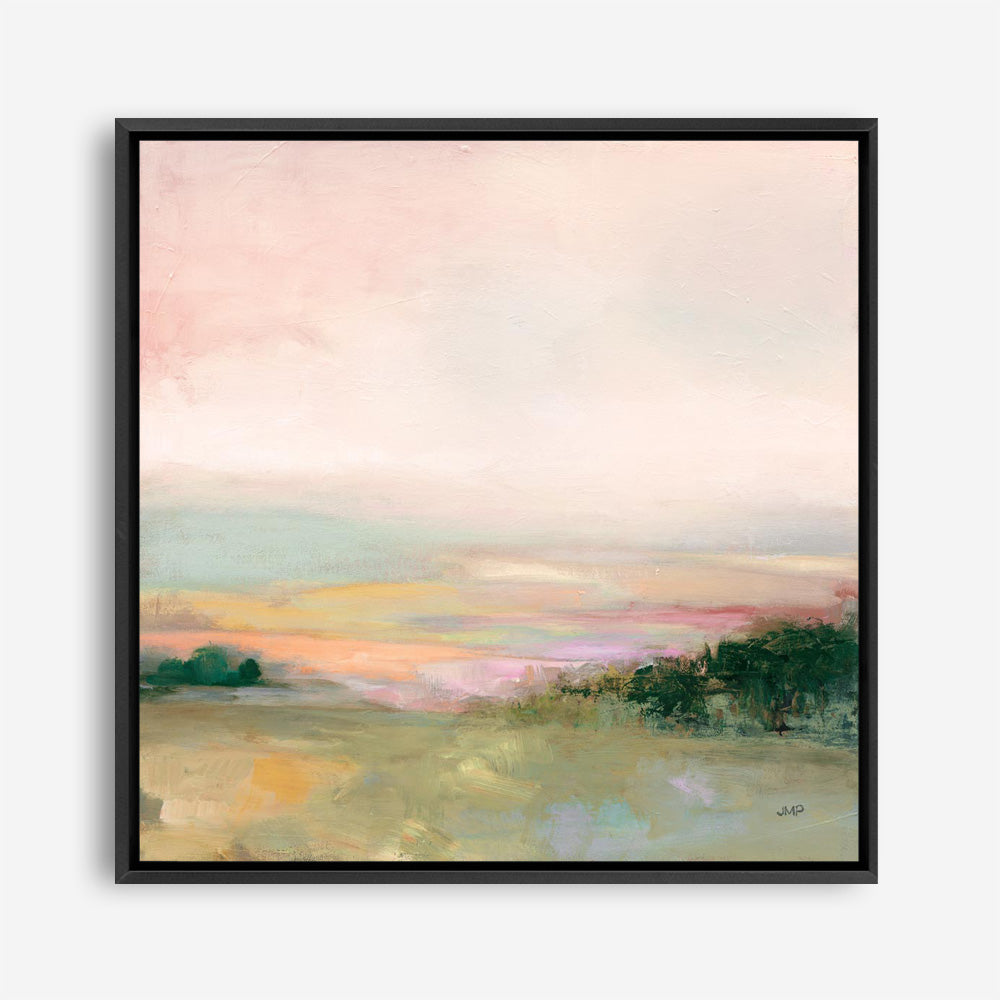 Dark Glowing Valley (Square) Canvas Print