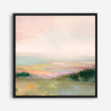 Dark Glowing Valley (Square) Canvas Print