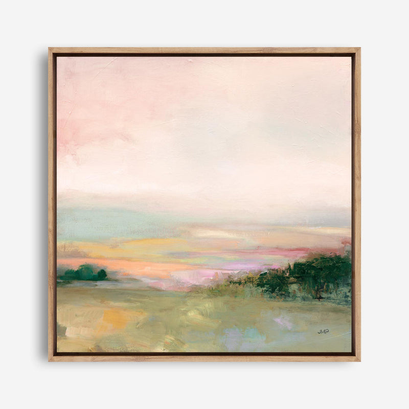 Dark Glowing Valley (Square) Canvas Print