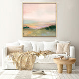 Dark Glowing Valley (Square) Canvas Print