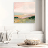 Dark Glowing Valley (Square) Canvas Print