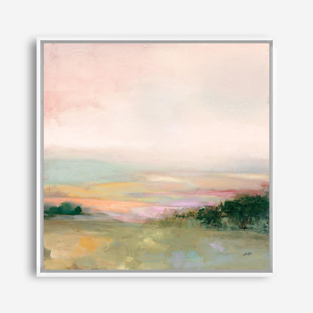 Dark Glowing Valley (Square) Canvas Print