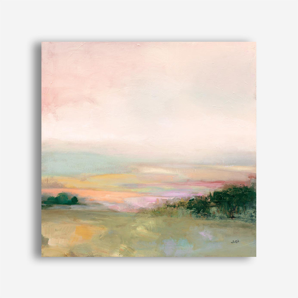 Dark Glowing Valley (Square) Canvas Print