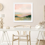 Dark Glowing Valley (Square) Art Print