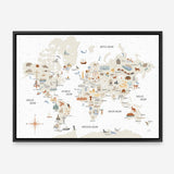 Around the World I Canvas Print